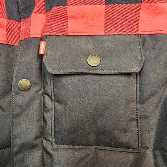 Levis Men's Size L Lined Woodsman Jacket Front Zip & Snap-Never Worn - Picture 5 of 12